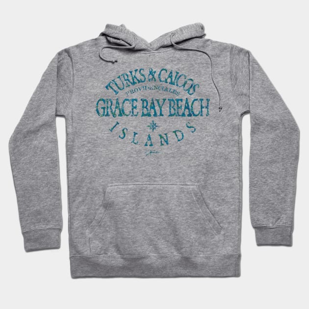 Grace Bay Beach Turks & Caicos Islands Hoodie by jcombs